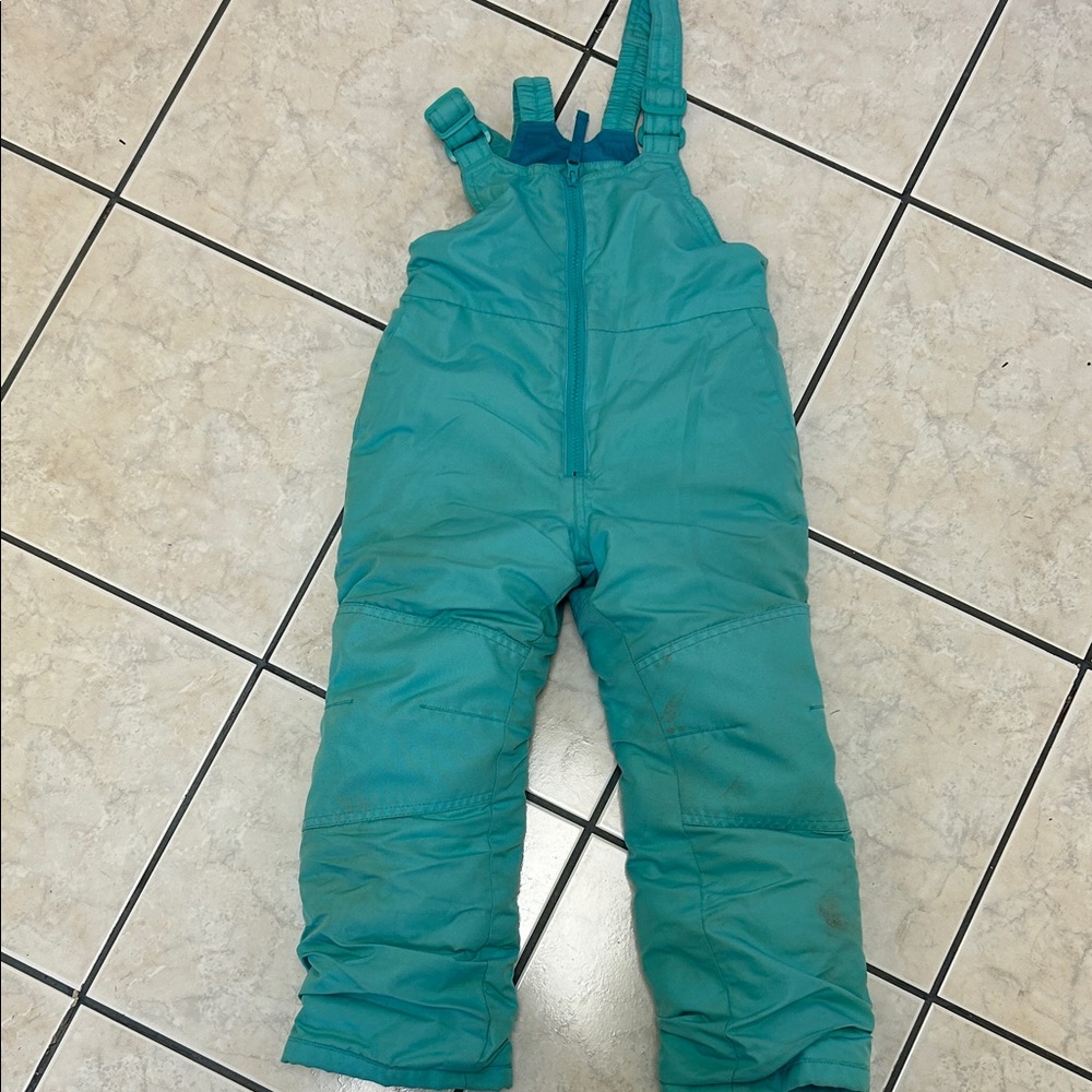 Snow Bibs All in Motion Kids Teal Overalls